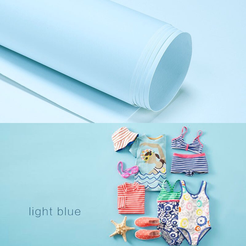 80*100cm PVC Photography Backdrop Photo Background Waterproof Photograph Backdrops Paper For Studio: Blue