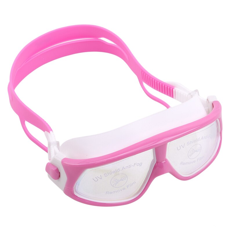 Svømmebriller behagelig silikone stor ramme justerbare svømmebriller børn anti-tåge uv vandtæt svømmebriller: 5