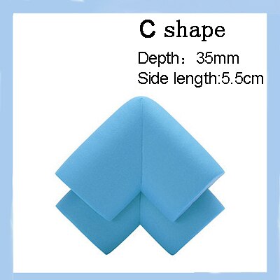 4 Teile/los Art Beweis Silikon Tisch Schreibtisch Ecke Rand Winkel Abdeckung Sicher Wachen Baby Schutz Sicherheit Schutz Von freundlicher freundlicher: Blau C Form