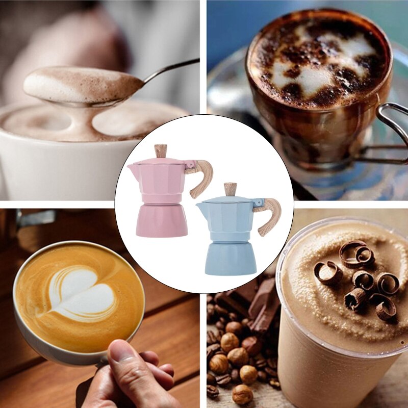 Portable 150ml / 300ml Coffee Maker Grinding Electric Furnace Espresso Moka Percolator Pot Coffee Making Machine Heating