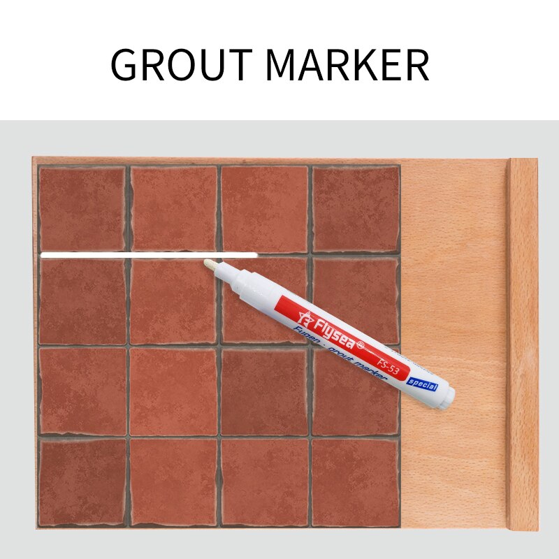 Tile Grout Pen Tile Gap Repair Pen Floor Tile Repair Pen Bathroom Porcelain Filling Waterproof Mouldproof Cleaner Agents Paint