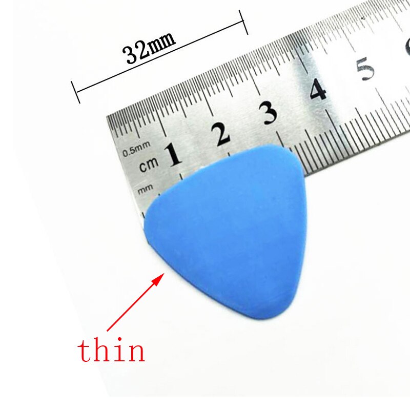 10PCS Thick Thin Phone Opening Tools Plastic Guitar Picks Pry Opener for iPhone iPad Tablet PC Disassemble Repair Tool Ki: Thin   10PCS