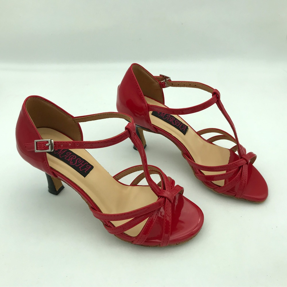 7.5cm hakken latin dansschoenen voor dames salsa schoenen oefenschoenen comfortabele latin schoenen  ms6256 rpp lage hak beschikbaar