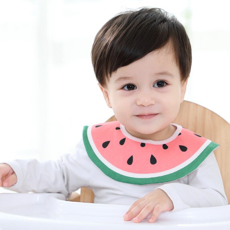 1 Pc Baby Kids feeding Bibs Round Bandana Waterproof Burp Apron Toddler Training Bib Dribble Towel Infant Eating Assistant Scarf