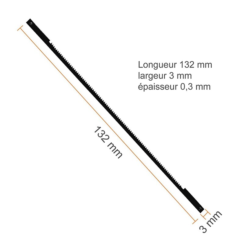 Scroll Saw Blades 10/15/18/24 Teeth 127 Mm Replacement Scroll Saw Blades For Sawing Plank Wood Plastic Foam