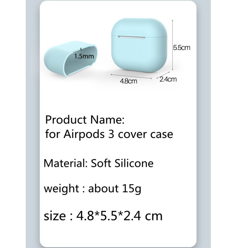 2025 Siliconen Beschermhoes Voor Apple Airpods 3 Case Sticker Bluetooth Case Voor Airpod 3 Voor Airpods 3 Oortelefoon Accessoires Huid