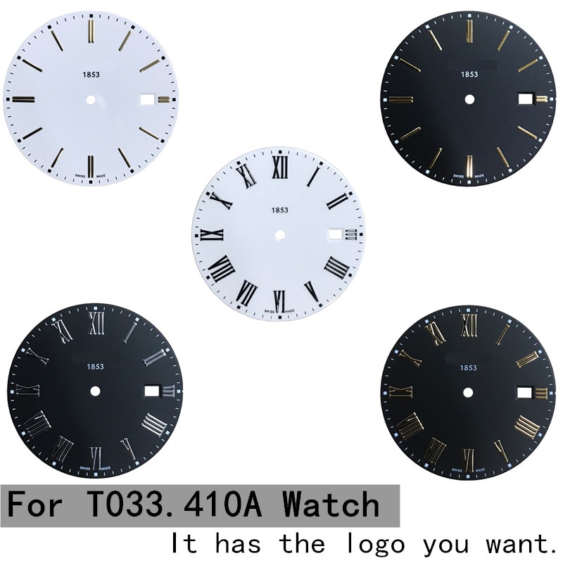 31.5Mm Wijzerplaat Voor T033410A Mannen Quartz T033 Horloge Tekst Horloge Accessoires T033410 Reparatie Onderdelen