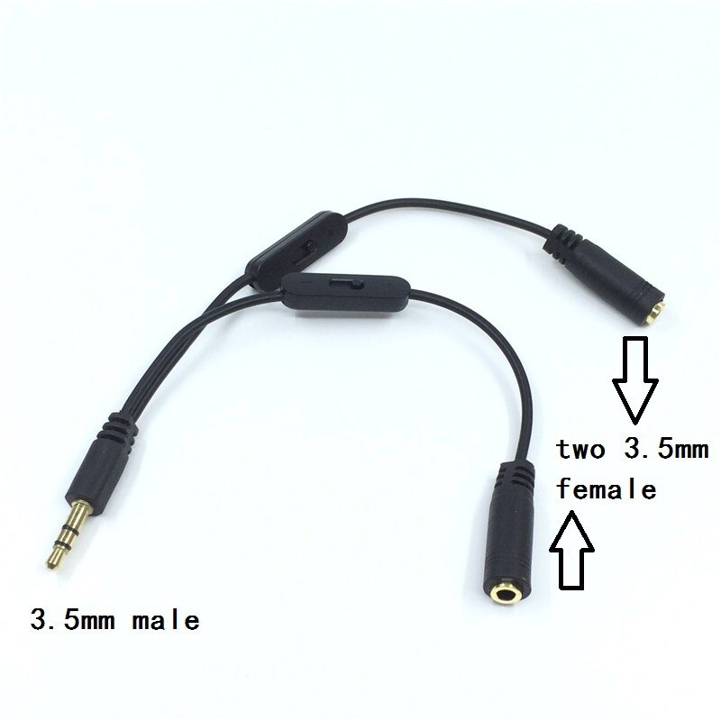 JSADZKJ Cavo audio stereo da 3,5 mm a RCA Y Splitter Cavo audio da 3,5 mm maschio a doppio cavo audio RCA femmina 1/8 spina per cuffie a 2RCA Cavo stereo per