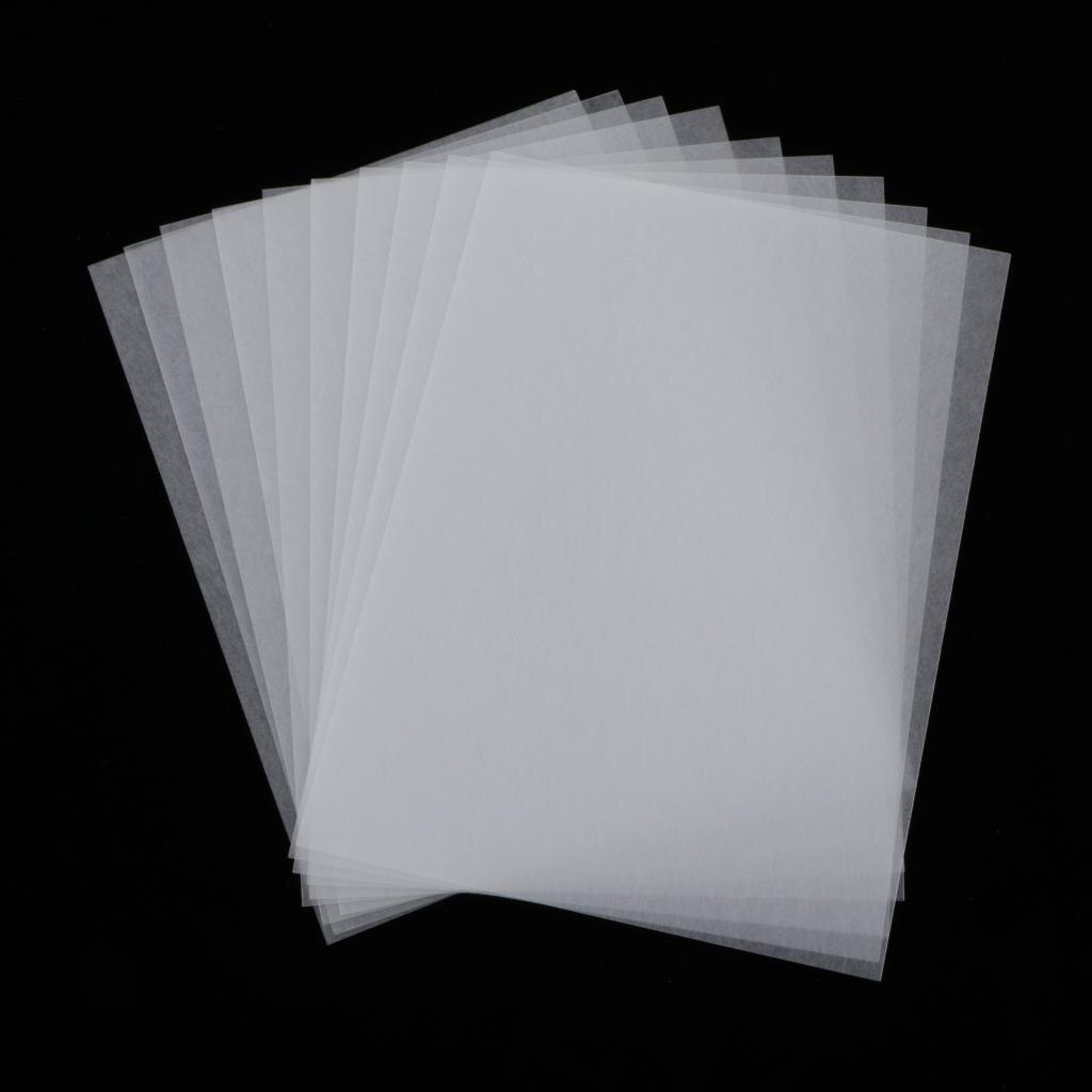 10 Lot Half Transparent Shrink Film Sheets Paper DIY Craft Fine Polishing