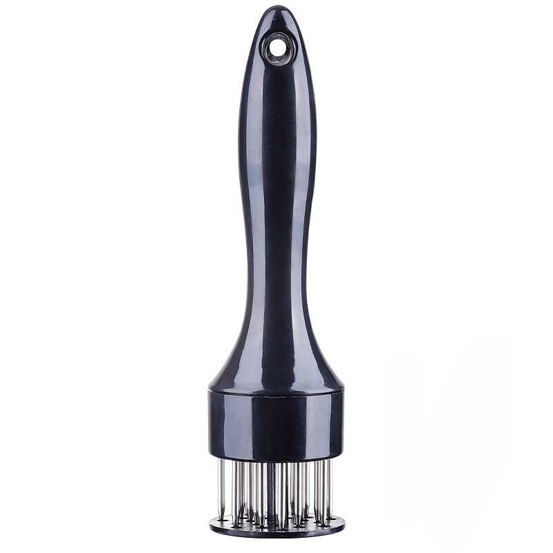 Meat NeedleStainlessSteel Utensil Meat Tenderizer Needle Steak Pork Chops Loose Household Meat Hammer Food Cooking Meat Tool: black