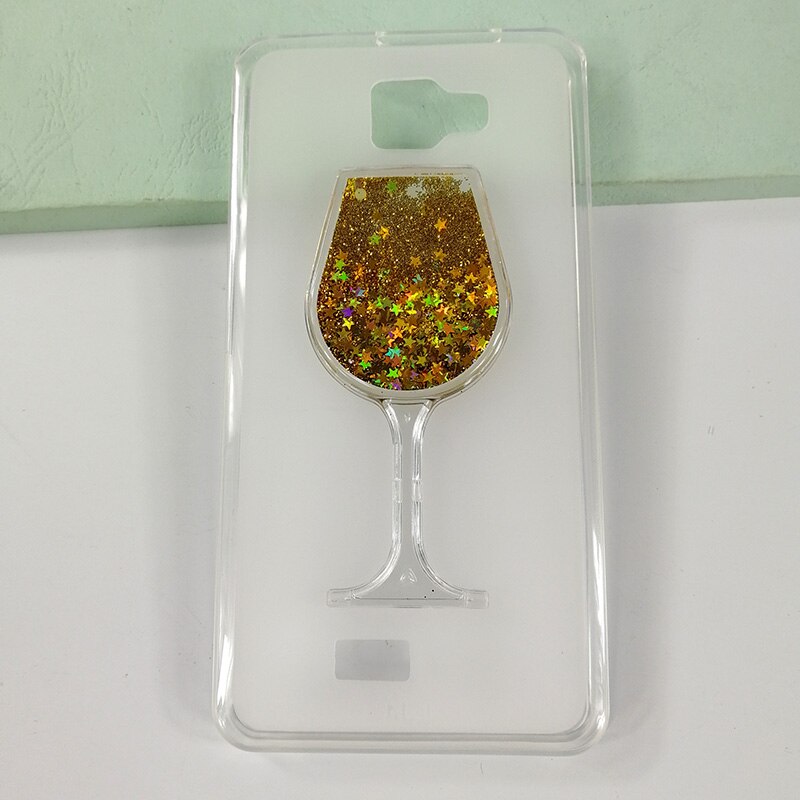 Drijfzand Strass Rode Wijn Glas Patroon Beschermhoes Voor Vertex Impress Disco Cover Soft Tpu Siliconen Back Cover: yellow