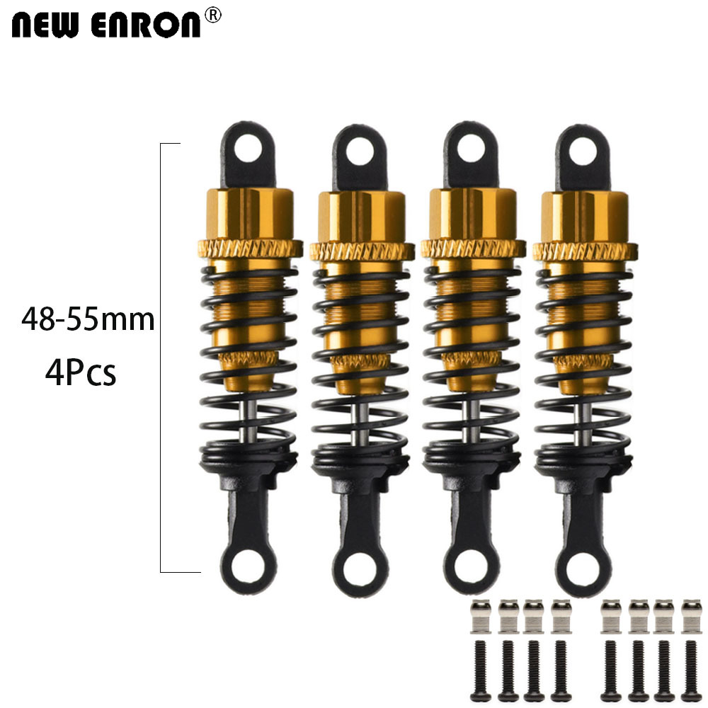 amortiguador de aceite de aleación de Metal ENRON 55mm para 1/18 RC Car WLtoys K929 A949-55 A959 A969 A979: Caqui oscuro