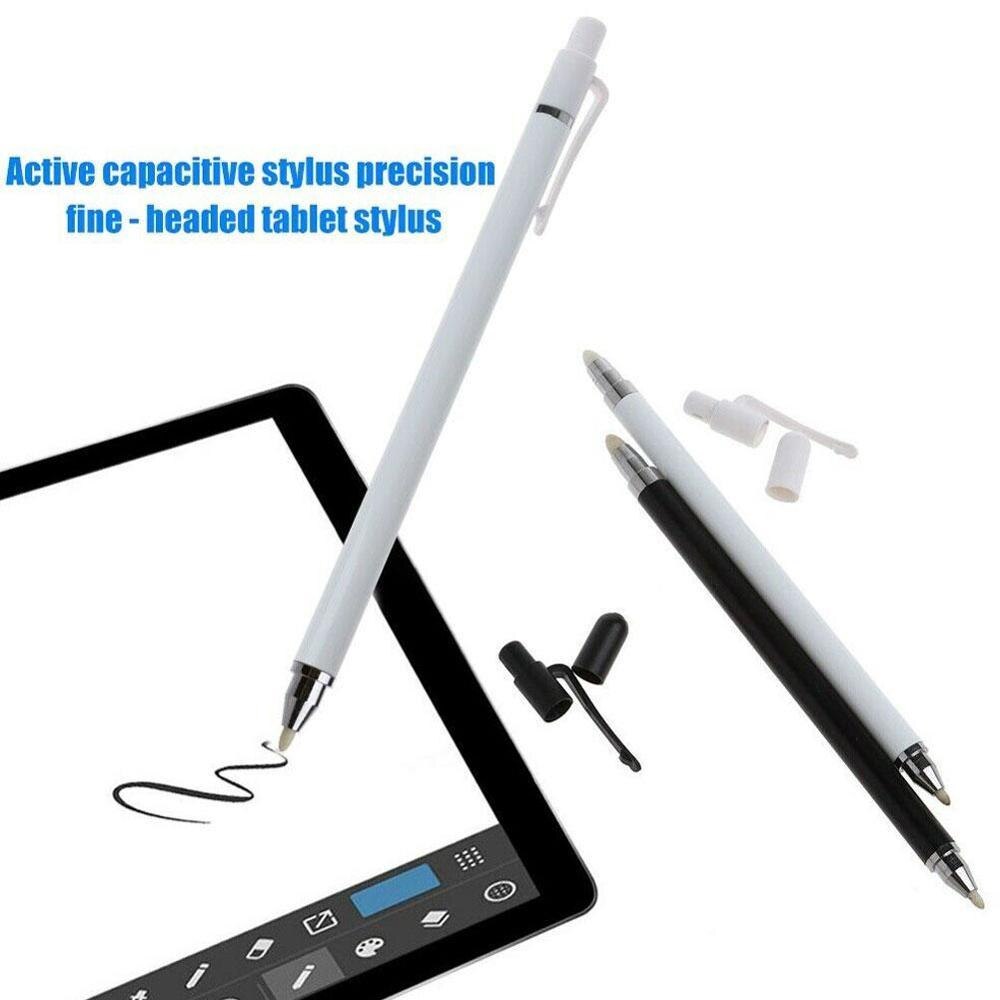 2 In 1 Dual Head Touch Screen Capactive Stylus Pen Thin Universal Writing Double Nibs Pencil For Tablet Phone PC Laptop Supplies