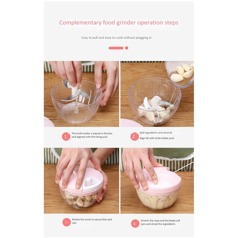 Hand Held Vegetable Chopper Kitchen Multi-Functional Household Vegetable Chopper Vegetable Chopper Filling Machine Cooking Machi