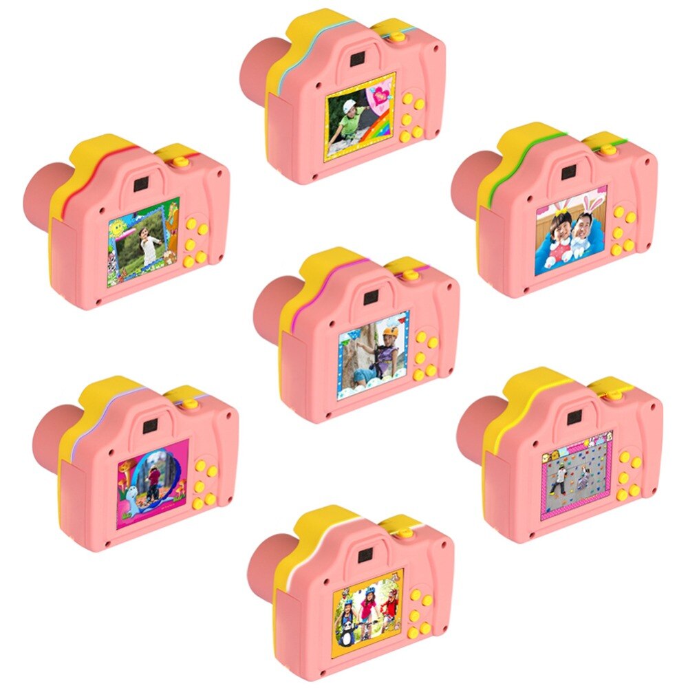 1.77 tommer 16mp 1080p mini lsr cam digitalkamera til børn baby sød tegneserie multifunktions legetøjskamera børn fødselsdag bedste