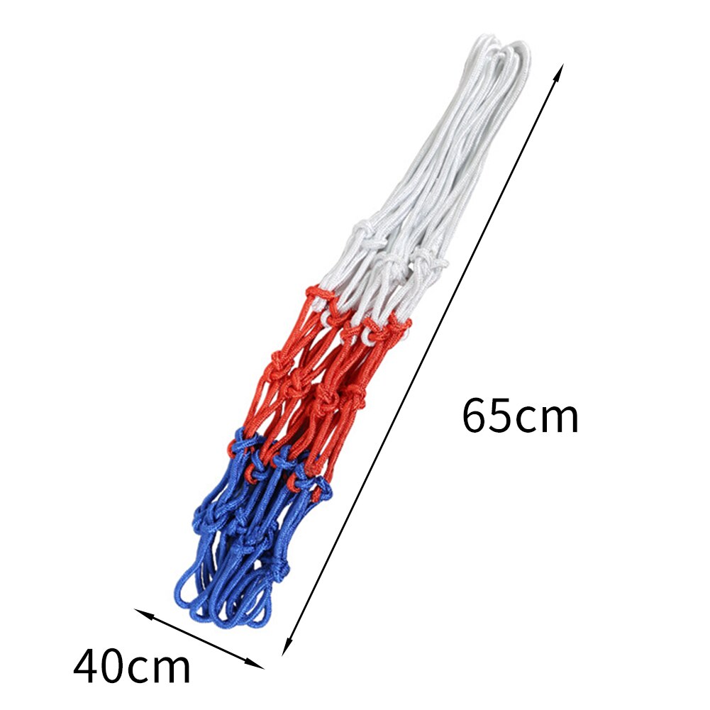 Udendørs sport basketball net standard nylon tråd basketball hoop mesh net bagplade kant bold