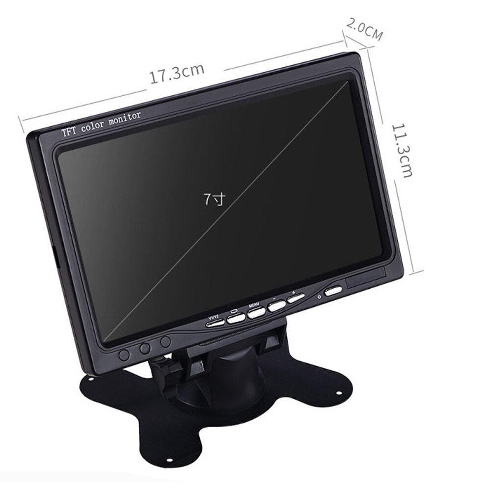 7 inch Widescreen HD 1024 * 600 Small LCD Monitor with AV / VGA / HDMI-Compatible Mini Desktop LCD Monitor