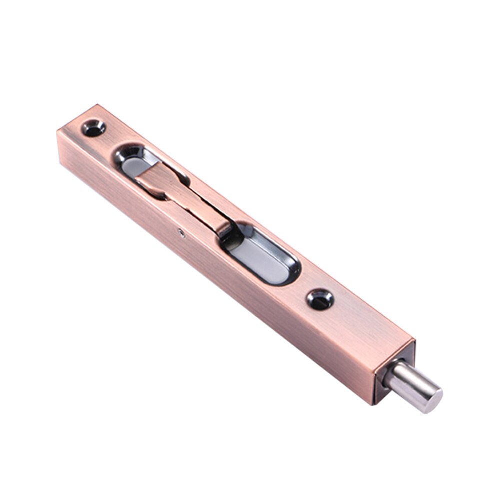 Chowany zatrzask drzwi ze stali nierdzewnej podwójne drzwi wtyczka długi otwór ruchomy zamek drzwi Szpilka C66: czerwony miedź 8cale