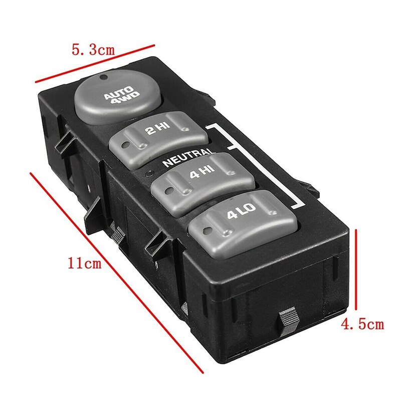 15709327 4 Wheel Drive Control Switch 4WD 4X4 Transfer Case Button for Chevrolet AVALANCHE Silverado TAHOE GMC Sierra