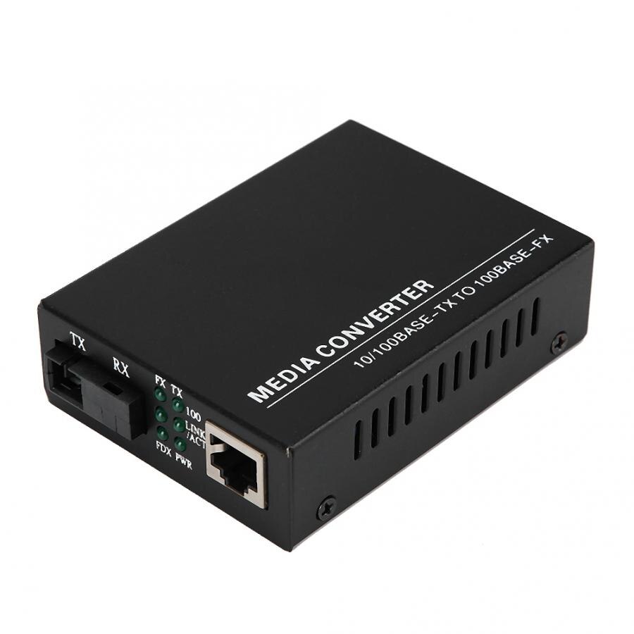 1-Channel Media Fiber 100 Mbp Optical Converter Electrical Port 20Kilometer Transceiver