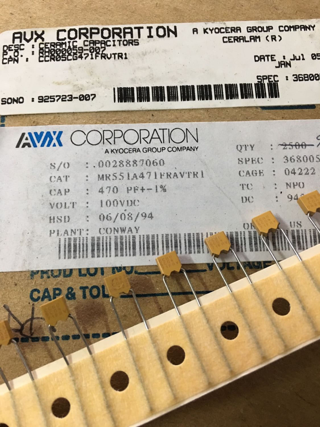 CDE 470pF 500V 5 Condensatore Mica Argento % - 1 Pezzo Nuovo Condensatore Per Audio Alta Fedeltà CDE 470pF 500V 5 Condensatore Mica Argento % - 1 Pezzo Nuovo Condensatore Per Audio Alta Fedeltà