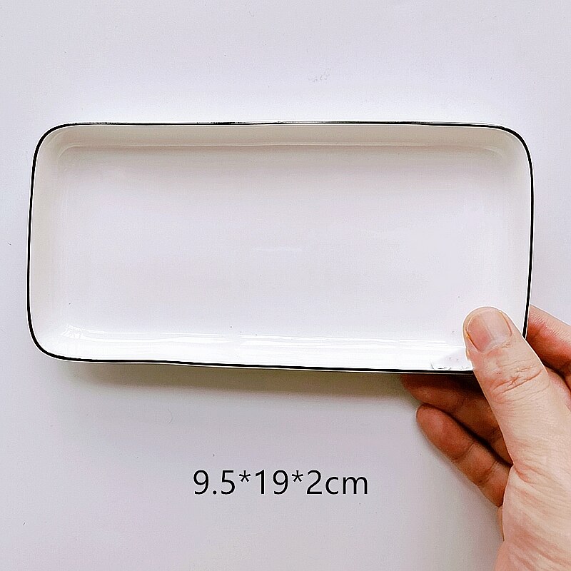 Ceramic palette Watercolor Painting Dish White Porcelain Color Palette Art Supplies Office profession painting Ceramic supplies: 9.5 x 19 x 2cm