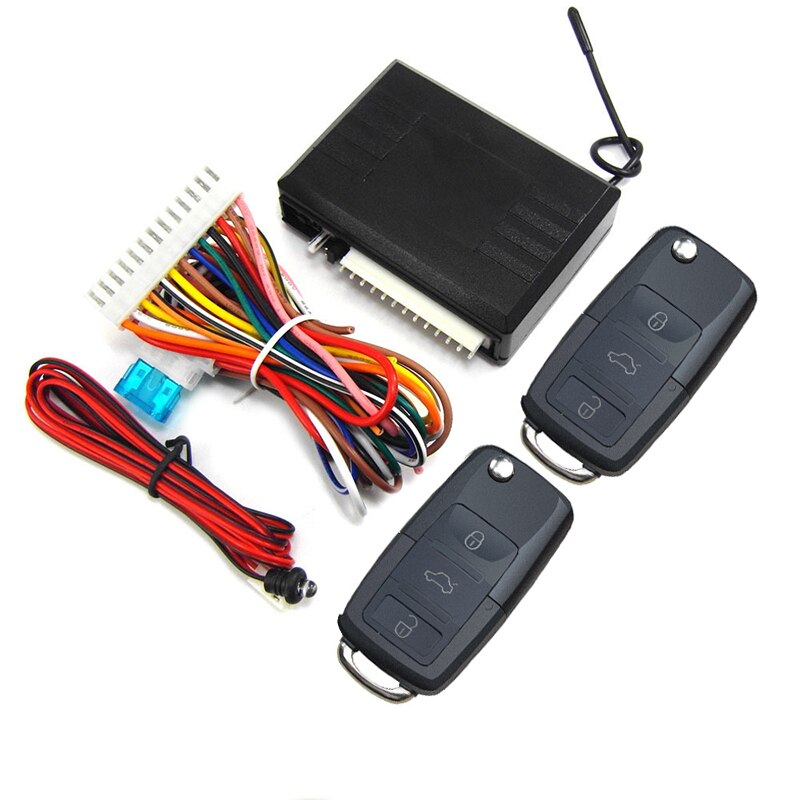 Keyless Entry System Car Alarm Door Central Lock Auto Remote Control Key Locking Power Window Trunk Release Controller Universal: A09