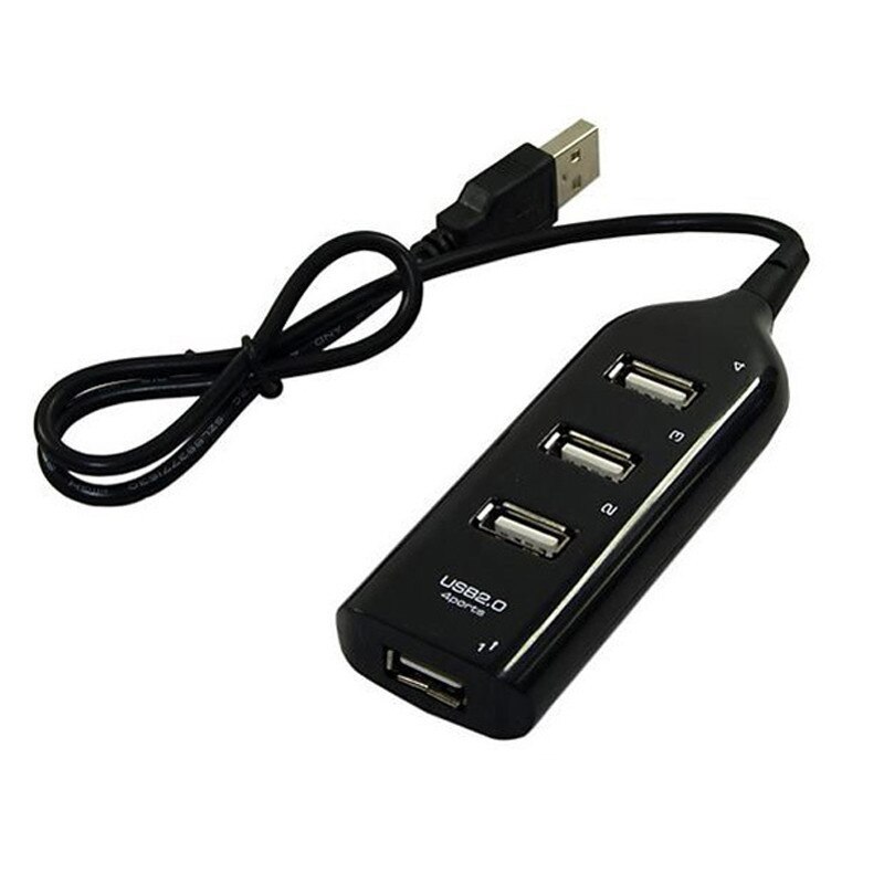 4 Port USB 2.0 Multi HUB Splitter High Speed Splitter Socket Expansion Desktop PC Laptop Adapter Converter Data Charger Cable