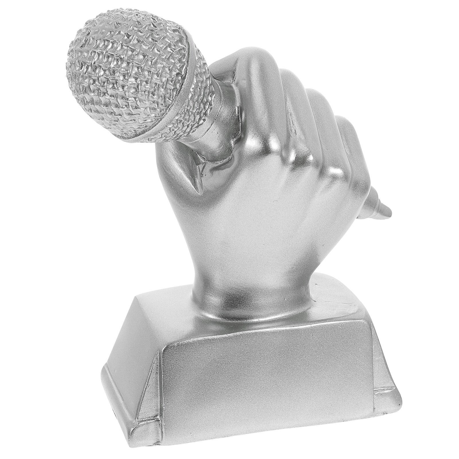 Microphone Trophy Adornment Singing Competition Award Children Musical Trophy