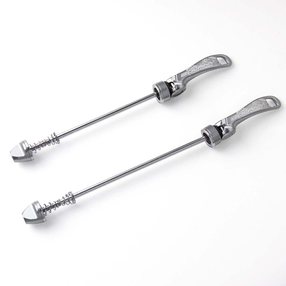 BOLANY-bujes de bicicleta de liberación rápida, piezas de bicicleta de aleación de aluminio, freno de disco delantero y trasero, 135x100mm: Silver