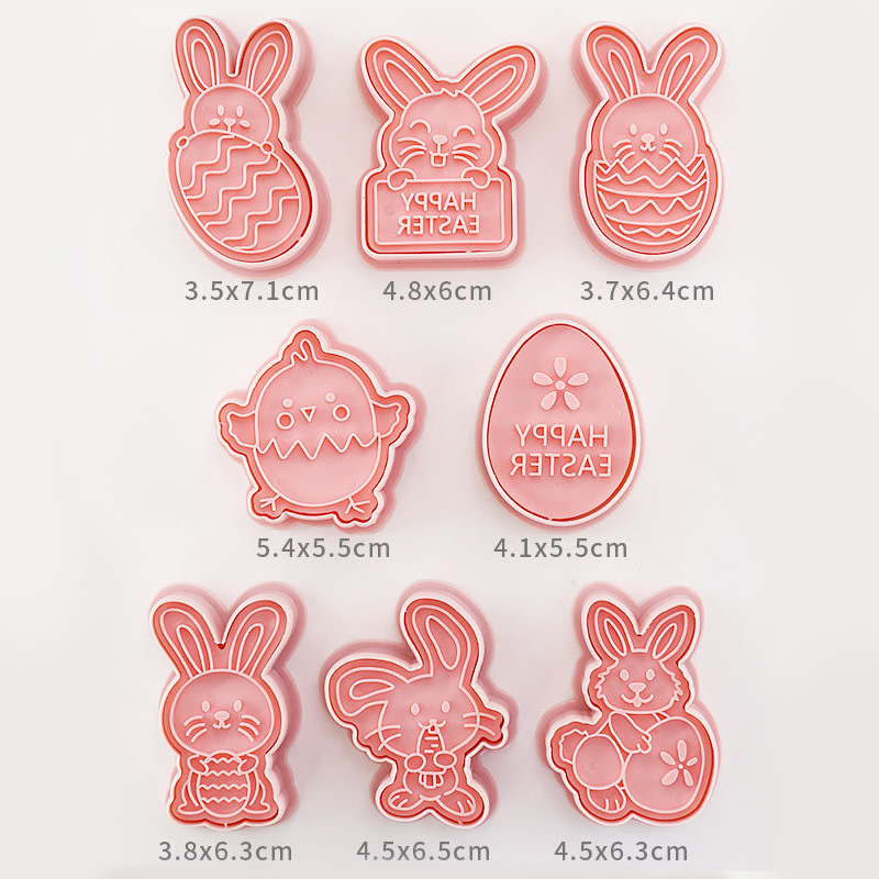 4/8 stücke Ostern Aus stecher bilden Ostereier Kaninchen KüKen Keks Fondant bilden für Ostern Party Kuchen Dekoration DIY Backwerk zeug