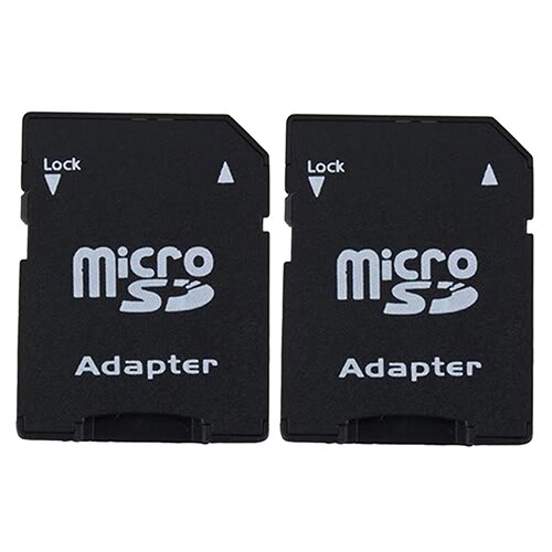 Convertidor de adaptador de tarjeta de memoria Micro SD TransFlash TF a SD SDHC, , 2 uds.