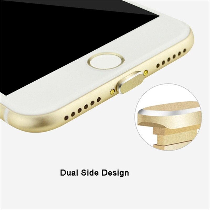 Enchufe de Metal para puerto de carga, enchufe antipolvo para iPhone XR XS MAX X, puerto para auriculares, enchufe antipolvo para iPhone 8 7 6 6S Plus, accesorios para teléfono