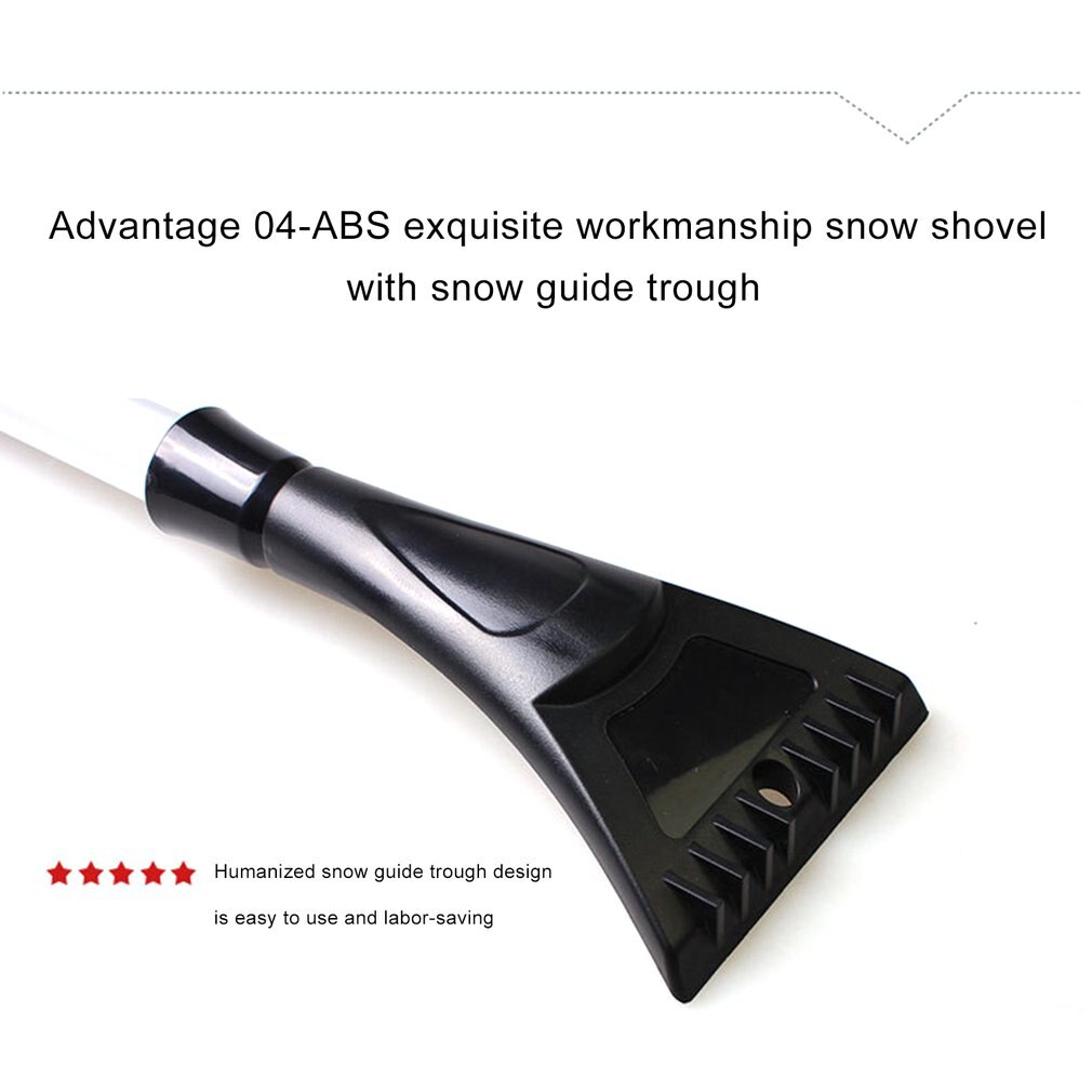 Ice Scraper Extended Pole Expandable Winter Multifunctional Snow Shovel Snow Clearing and Deicing Tools Vehicle Supplies