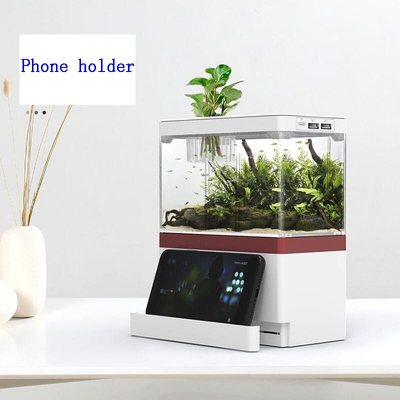 mini aquarium fish tank small desktop landscaping package ecological tank micro landscape bucket