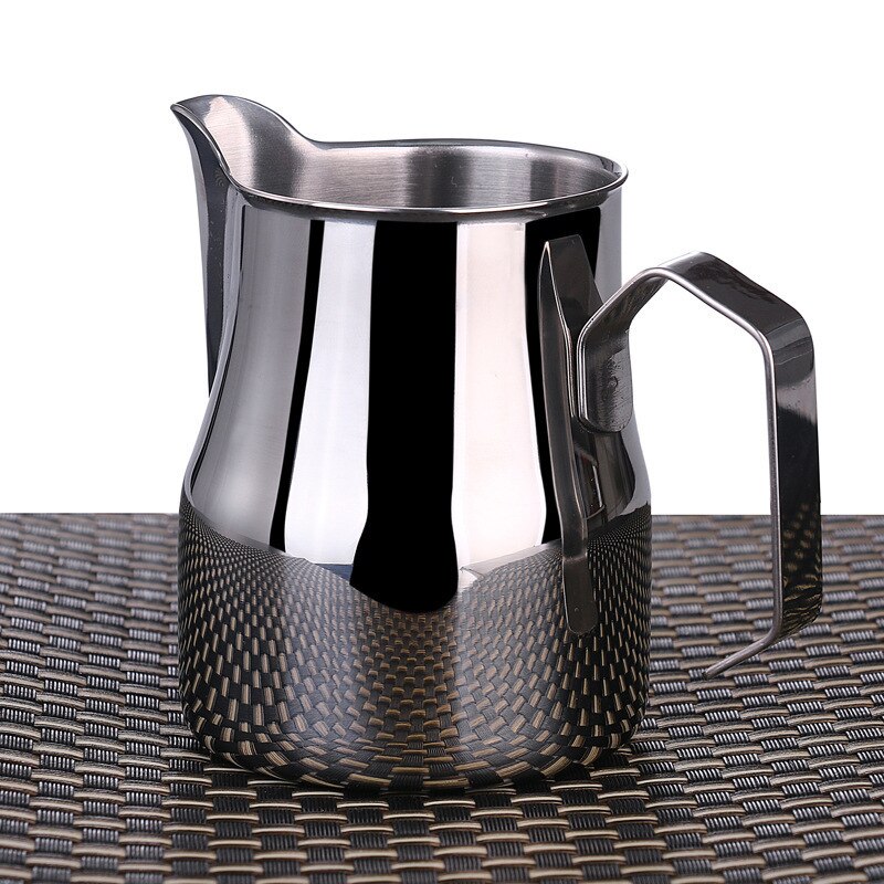 304 rostfritt stål espressokaffe lång mun kanna hantverk latte mjölkskumning kanna mjölk kanna 350/500/750 ml: 500ml