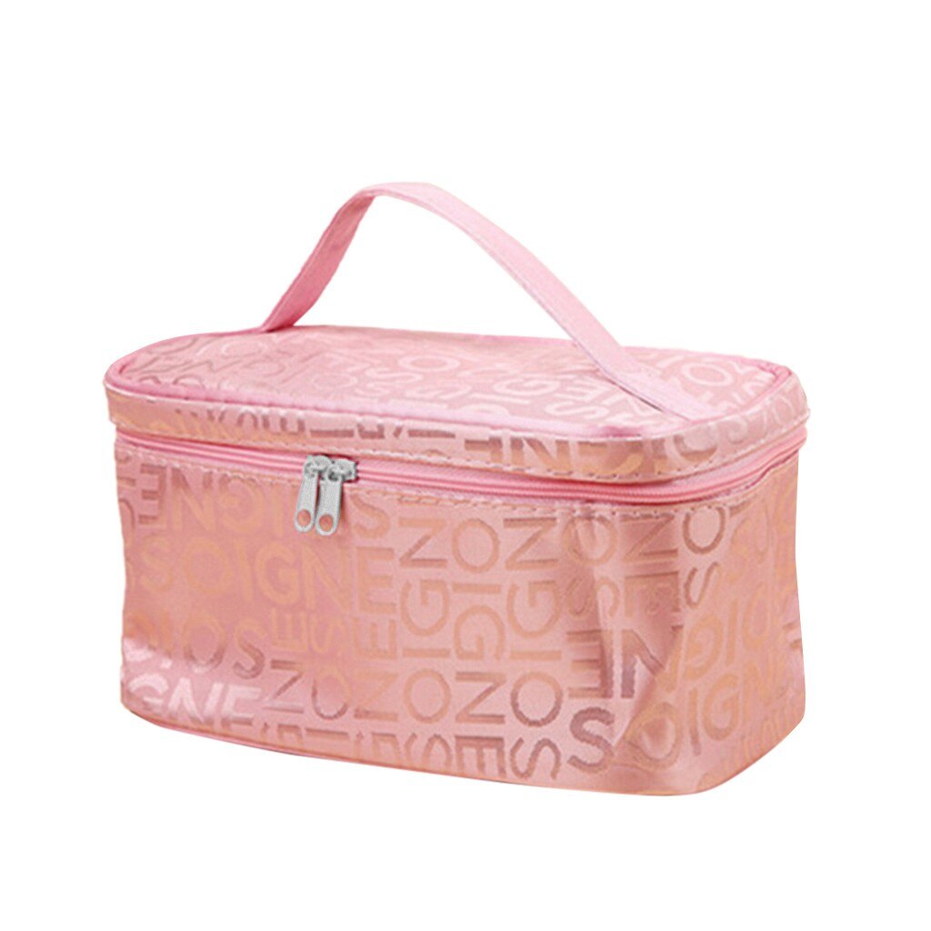 Letter Cosmetic Bag Square Travel Portable Storage Wash Bag for toothbrush or makeup brushes shaver Kits Storage Bags: B