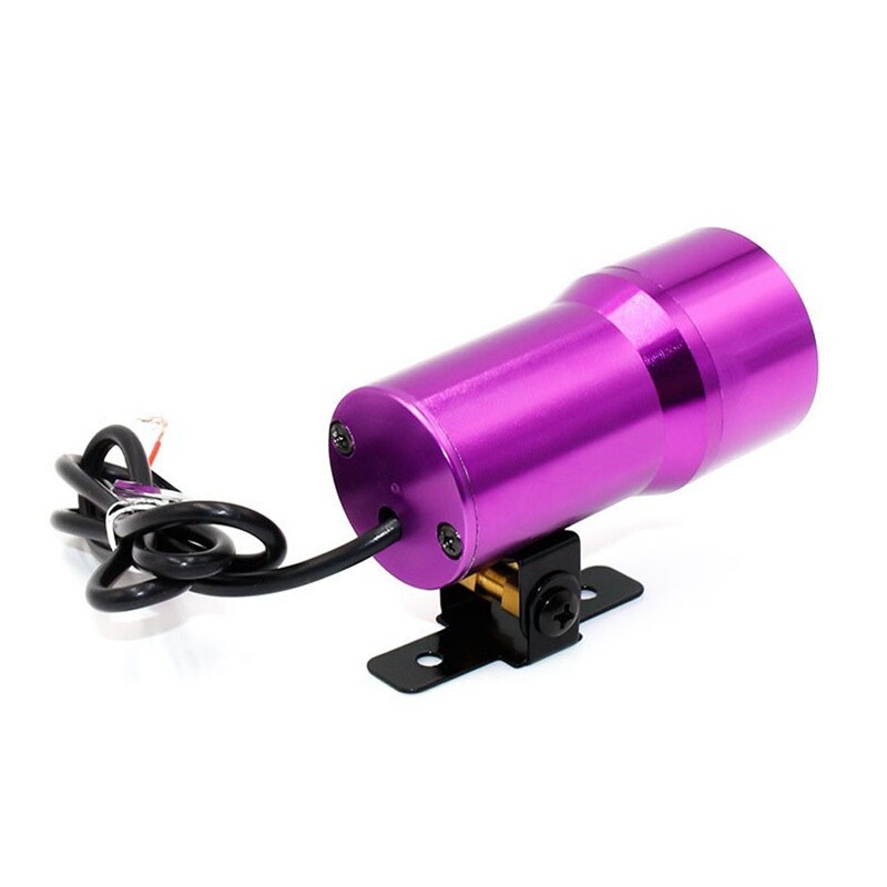 Car Vacuum Gauge Modification Smoke Lens Red LED Mini Digital Boost Meter Bar Purple 37mm