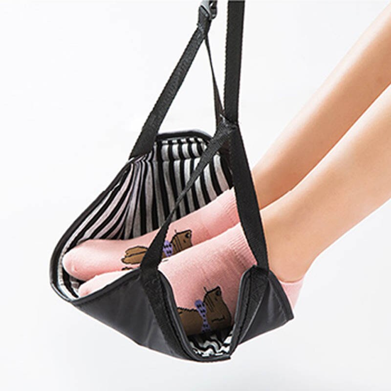 Outdoor Portable Footrest Polyester Flight Foot Rest Pillows Travel Airplane Leg Hammock Relieve Feet Swelling Footrest