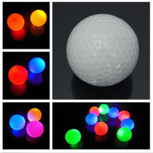 1Pc Portable Night vision Light-up Flashing Night Light Glowing Fluorescence Golf Balls Golfing