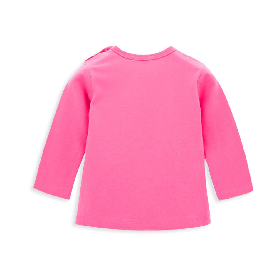 Honeyzone Baby Girl t-shite Camiseta 0-24 meses de algodón rosa para niña linda ropa de manga larga para niñas