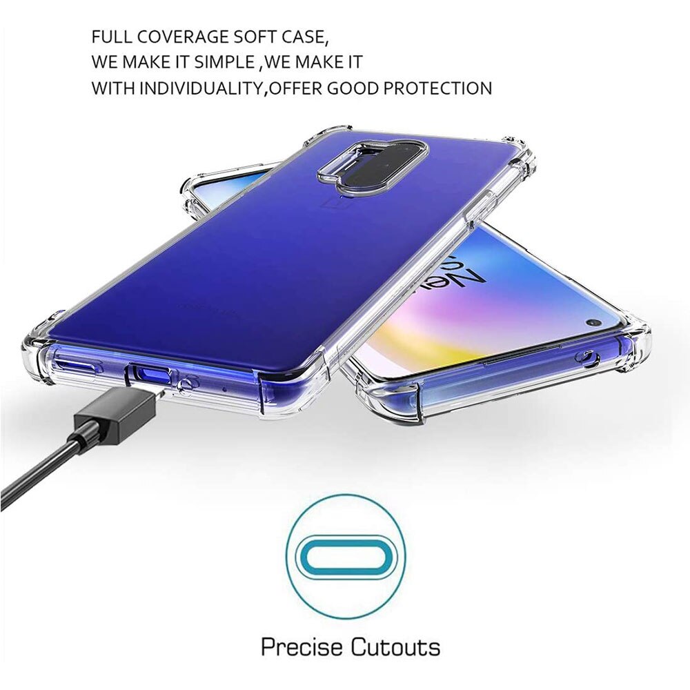 Anti Fallen Klar Fall Für Oneplus 8 T 9 One Plus 8 Pro 7 7T 6 8 T Nord n10 N100 5G Transparent Silikon Abdeckung Telefon Zubehör