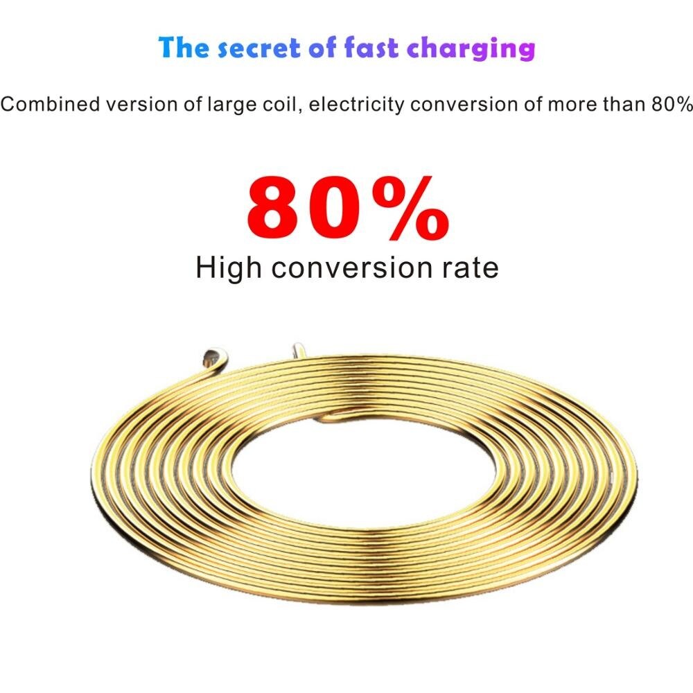 Xiaomi-soporte de carga Qi para teléfono móvil, Cargador rápido USB inalámbrico para Samsung S10, S9, note 10, Redmi 9, 10, Iphone 12, 11, X, XS, XR, 8 Plus