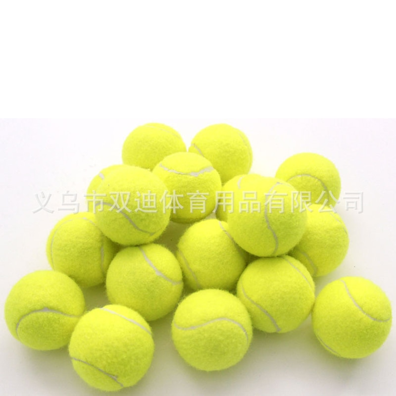 1 pcs Tennis balls for Training 100% Synthetic Fiber Rubber Competition Standard Tenis Balls