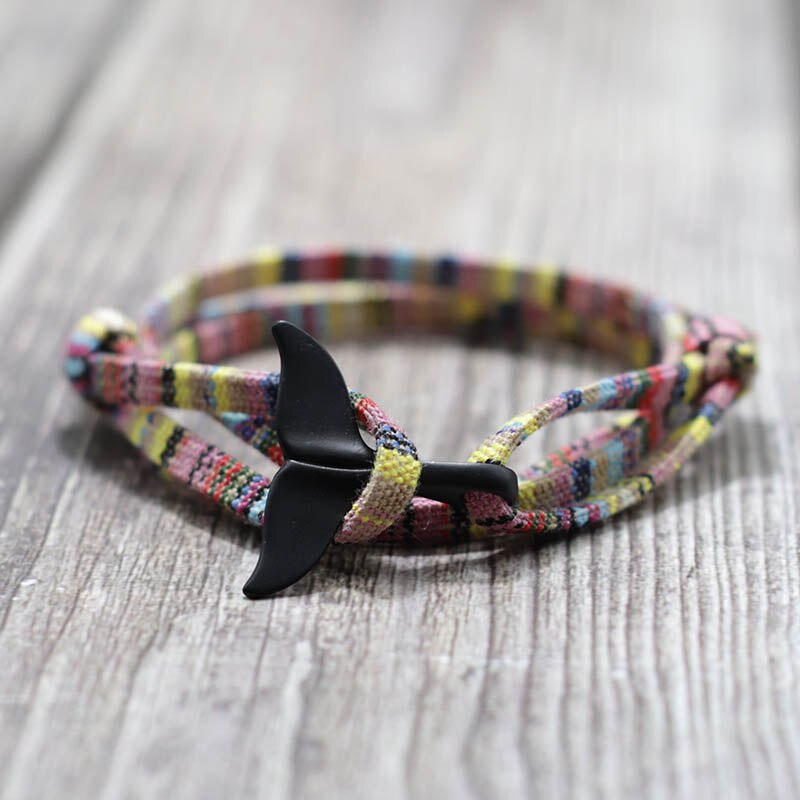 Bracelet en fil tressé fait à la main pour hommes et femmes, bijou tendance, corde en cire de Taiwan, ajustable, ethnique, accessoires bijoux