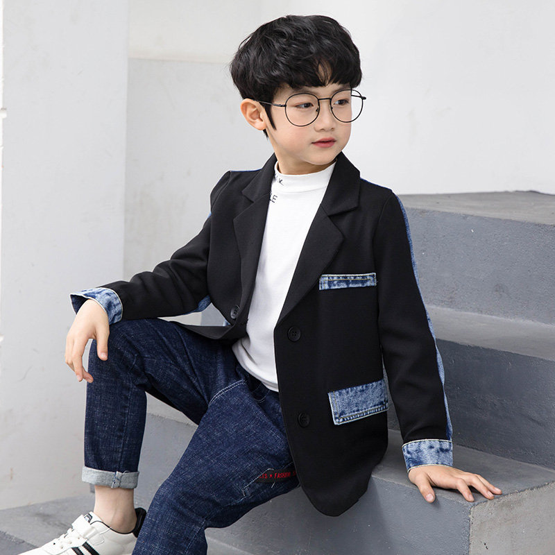 Jongen Denim Jassen Kinderen Jeans Jas Kinderen Splice Bovenkleding Kleding Lente Herfst Jongens Formele Party Casual Kleding 4 Tot 13 jaar