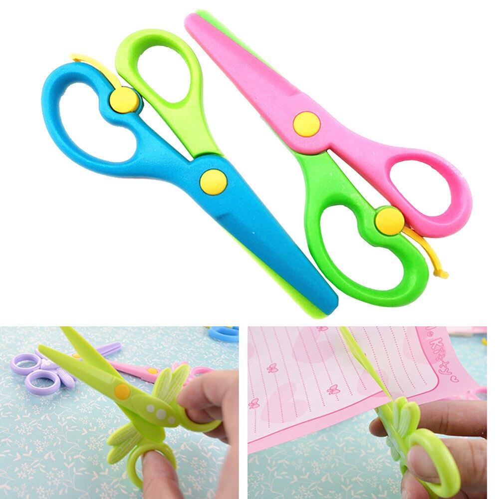 kids children Safety scissors Paper cutting Plastic scissors Children's handmade toys toys for children jouet fille