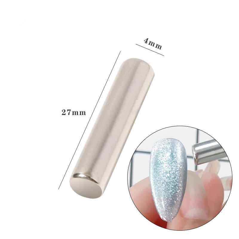 Nail Art Magnet Stick Board for Gel Varnish 9D Cat's Eye Line Strip Effect Square Round Shape Strong Magnetic Nail Tool: G-A053-6