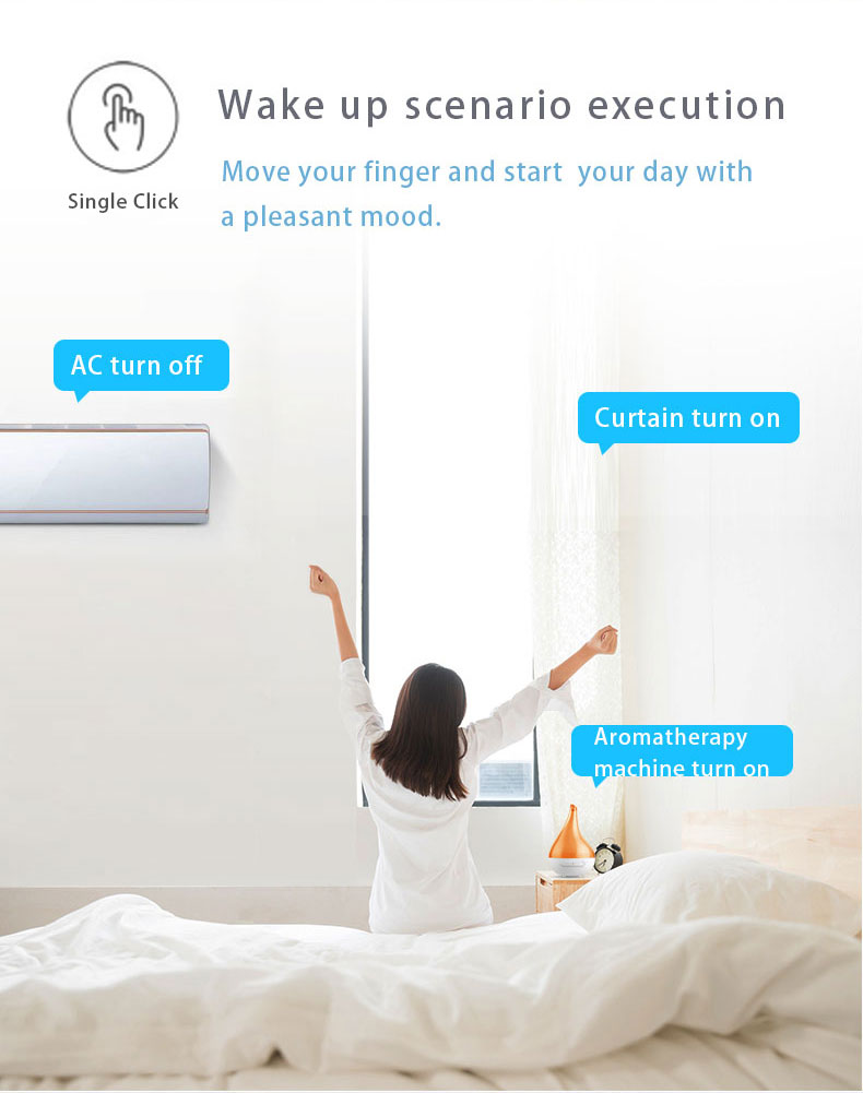 Zemismart Wireless Switch Work with Tuya Zigbee Hub One Two Three Gangs Touch Switches Sticker Battery Smart Life App Control