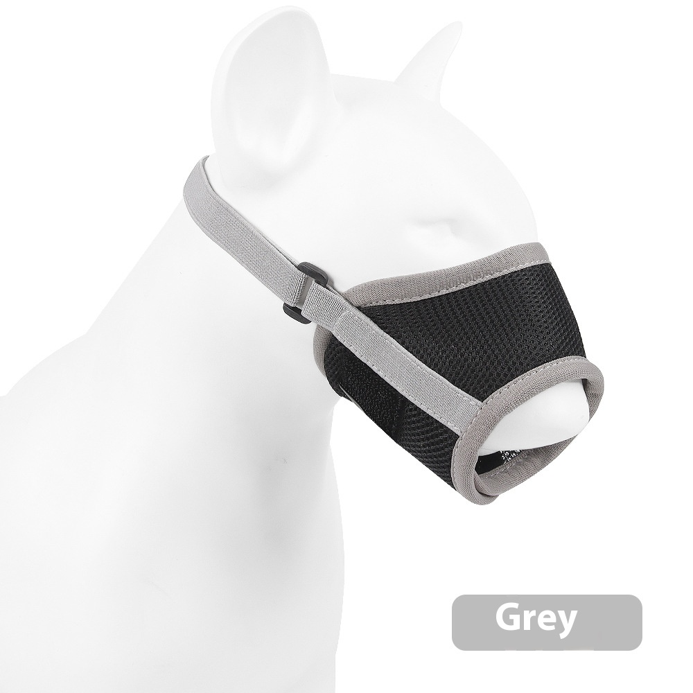 Comfortable Breathable Adjustable Dog Muzzle Anti-Bite Anti-Eating Pet Muzzle for Small Medium Large Dogs Allows Drinking: XL / black